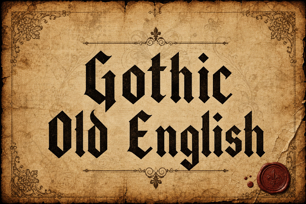 Gothic Old English, a Blackletter Font by Wow Magic (Photo 1 of 4)