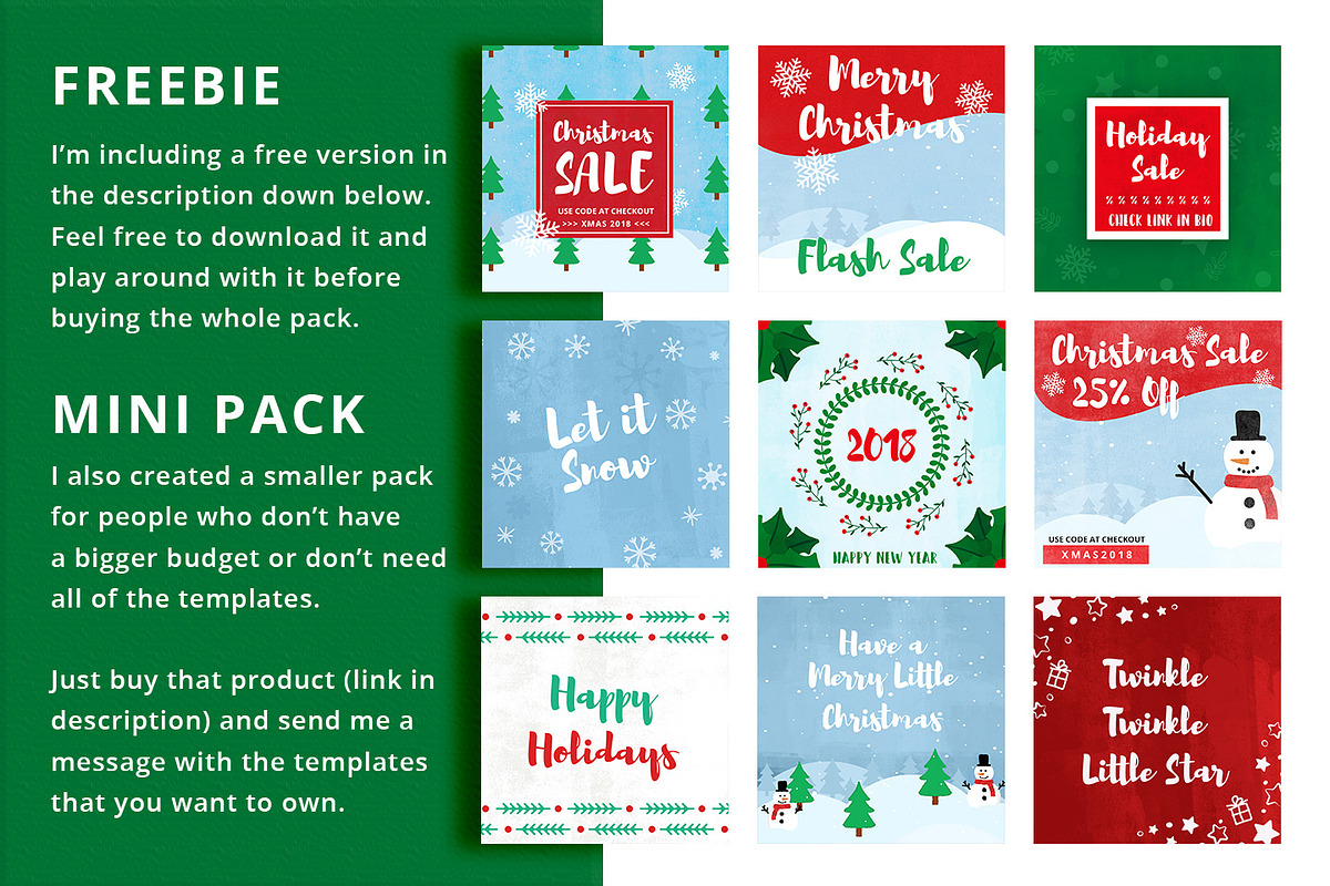 SALE! Animated Christmas Kit, a Social Media Template by Brandspark (Photo 6 of 9)