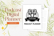 Podcast Planner Canva Template + PDF, a Stationery Template by Designbudy (Thumbnail 2 of 7)