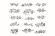 Autumn Floral Vector Drawings, a Decorative Illustration by Adiemus (Thumbnail 3 of 6)