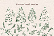 Christmas Wonderland hand drawn set, a Seasonal Illustration by Idressart (Thumbnail 5 of 13)