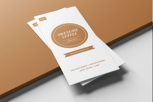 AWESOME COFFEE Trifold Brochure