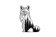 Fox Forest Silhouette Vector Bundle, an Illustration by Creativeshirt (Thumbnail 23 of 31)