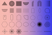 Procreate geometric Shape brushes, a Brush Add-On by Julia Right Studio (Thumbnail 2 of 7)