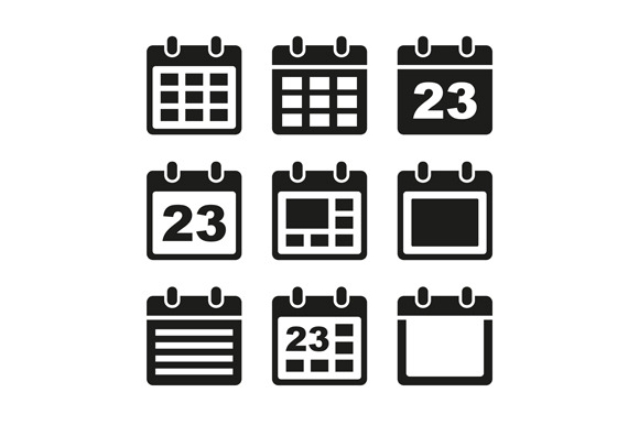 Calendar Icons Set