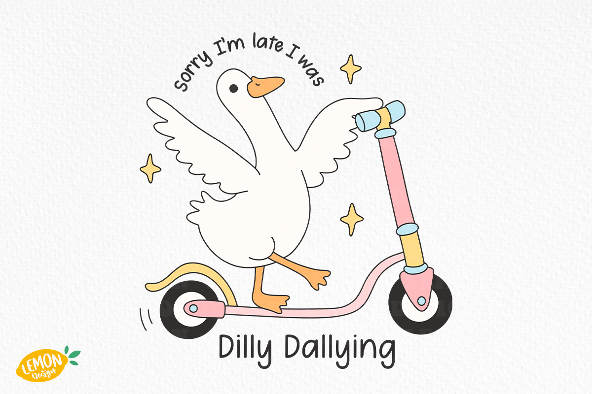 Retro Silly Goose PNG, an Animal Illustration by LemonDesign (Photo 5 of 13)