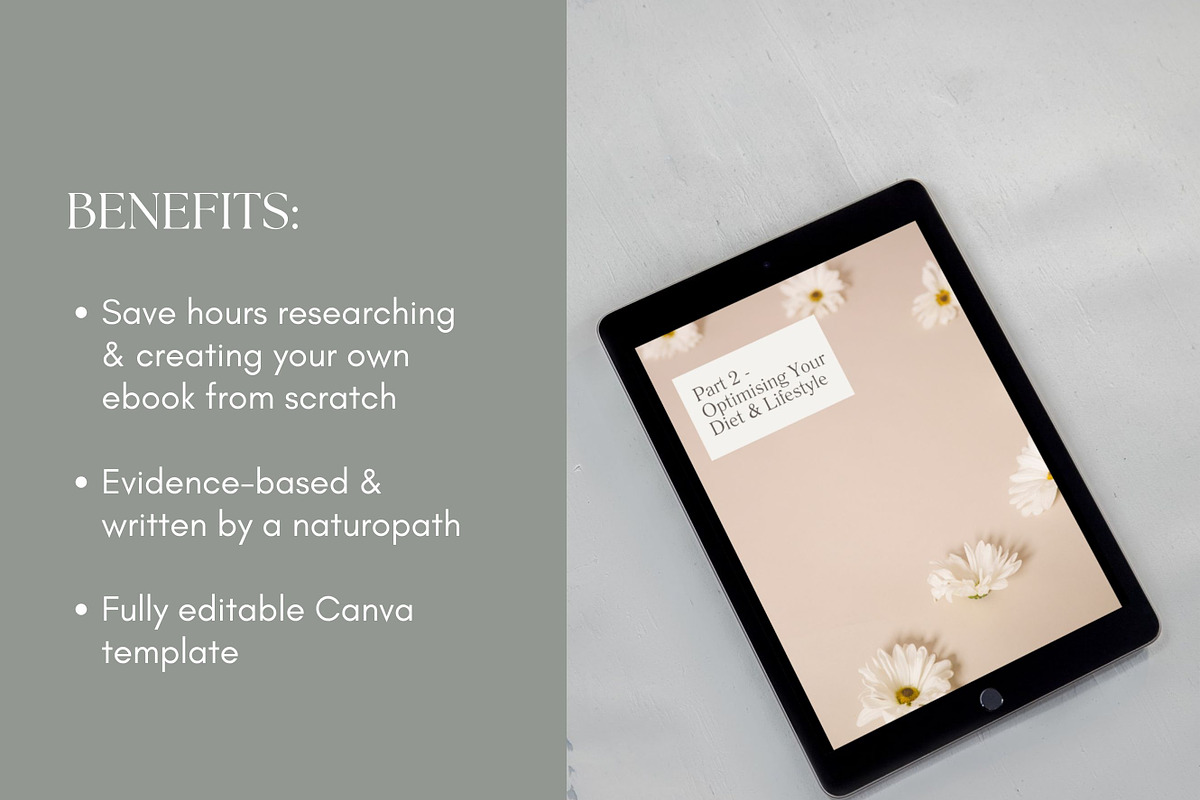 Perimenopause Ebook Canva Template, a Presentation Template by Naturopath Hub (Photo 6 of 9)