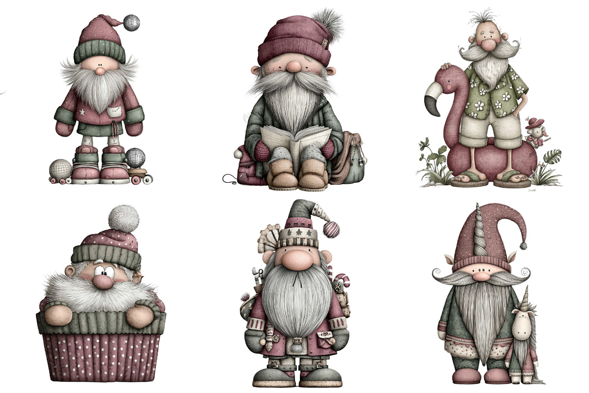 Quirky Santa Clipart, an Illustration by Daily.Designs (Photo 5 of 5)