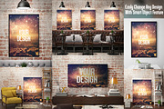 Canvas Poster Mock Up V3, a Print Template by Pixel Place (Thumbnail 3 of 6)