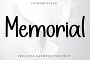 Memorial, a Script Font by FreshTypeINK (Thumbnail 1 of 8)