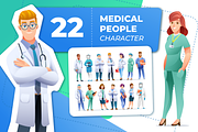 Medical People Character Set, a Healthcare Illustration by YG Studio (Thumbnail 1 of 3)