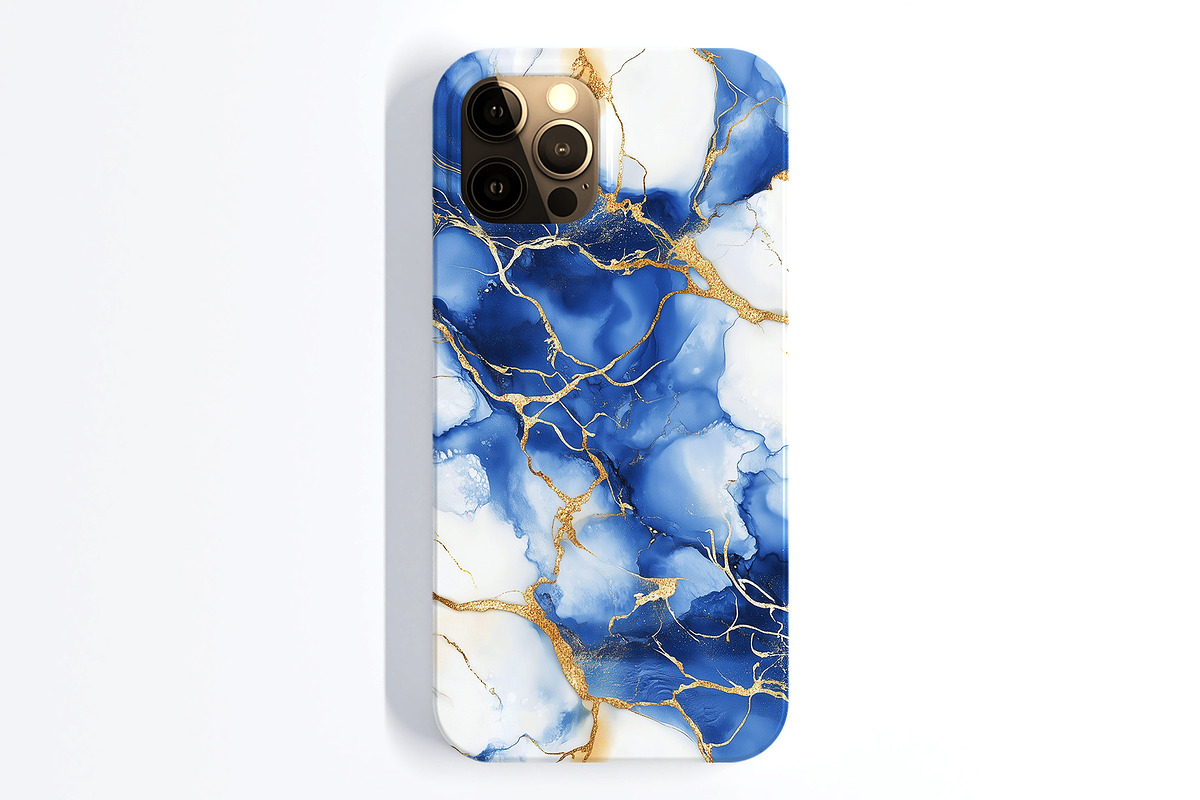 Abstract Fluid Illustration in Blue, a Decorative Illustration by Housui Patterns (Photo 5 of 9)