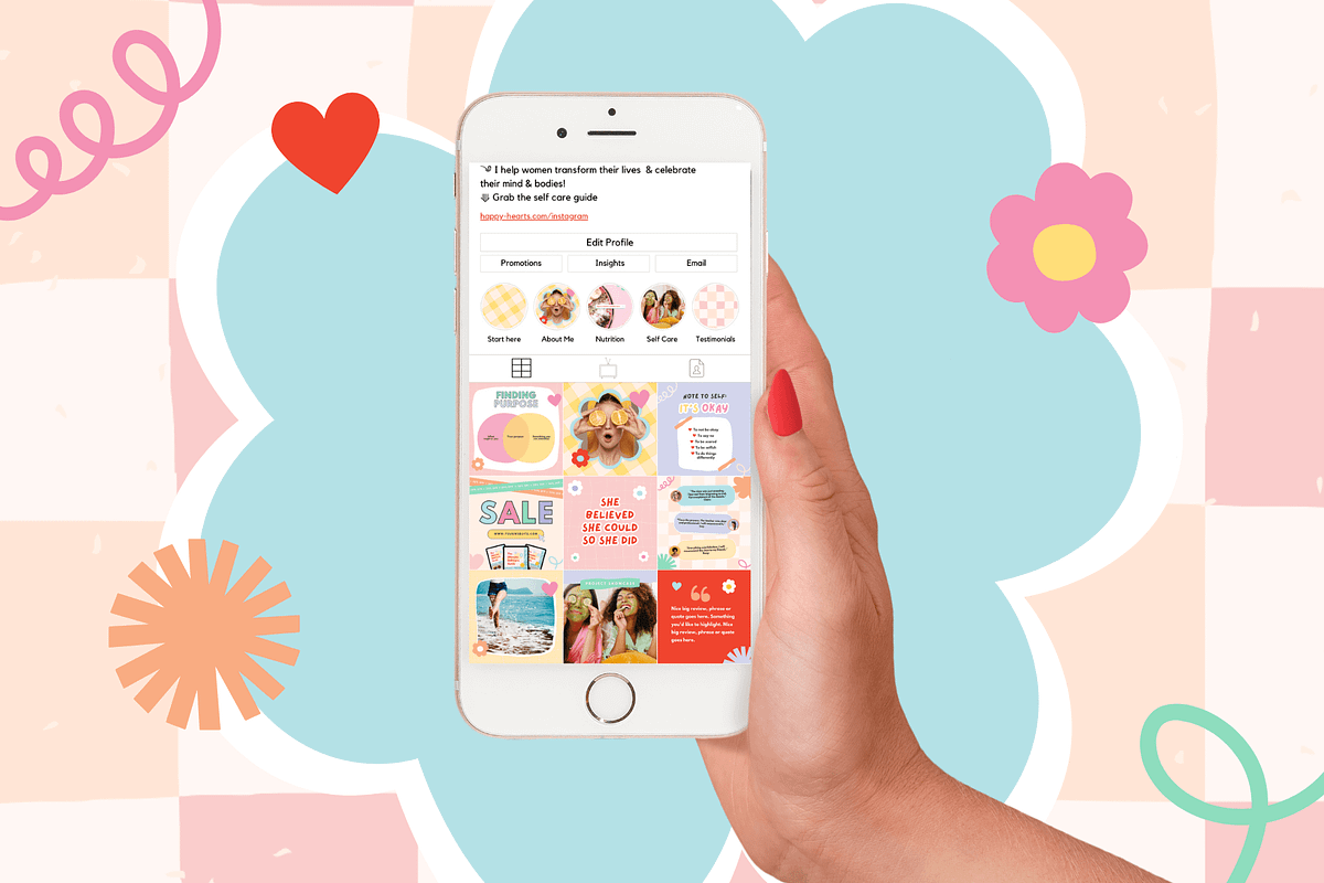 Colorful Instagram Post Template, a Social Media Template by Kurly Creative (Photo 7 of 11)