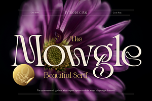 Mowgle, a Serif Font by Burntilldead