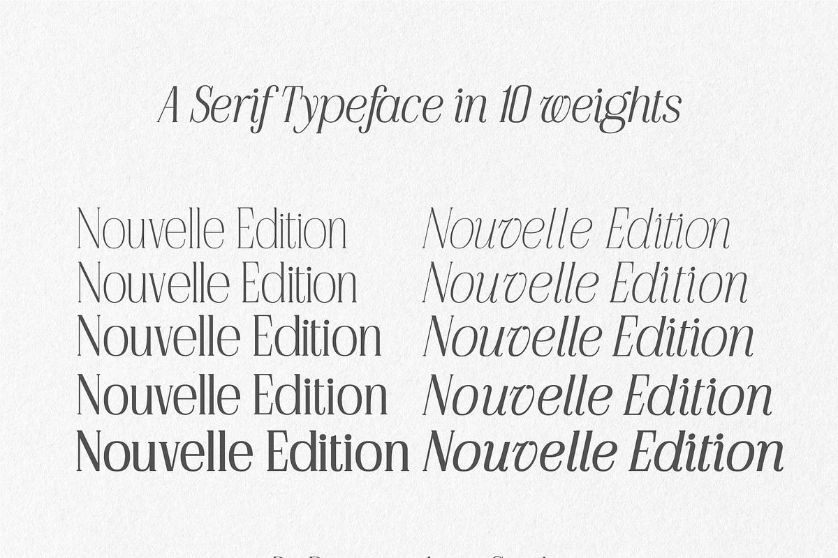 Nouvelle Edition, a Serif Font by Prestige Artsy Studio (Photo 5 of 10)