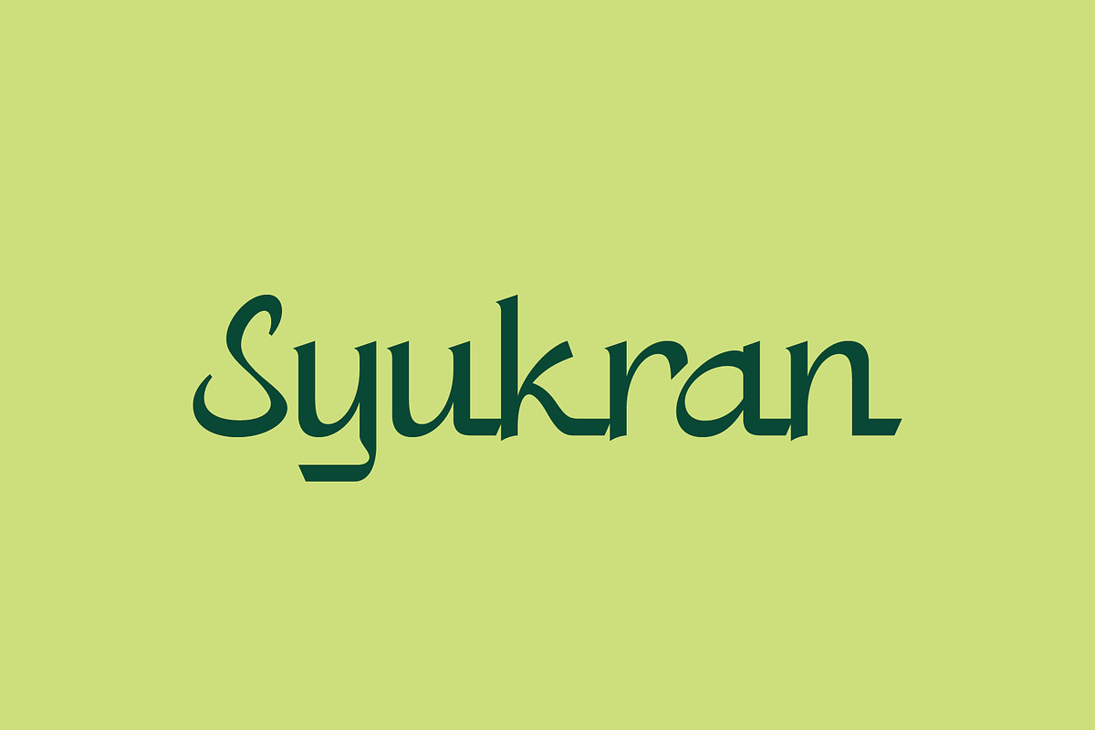 Rabiyah - Arabic Style Font, a Script Font by Pikgura (Photo 6 of 6)