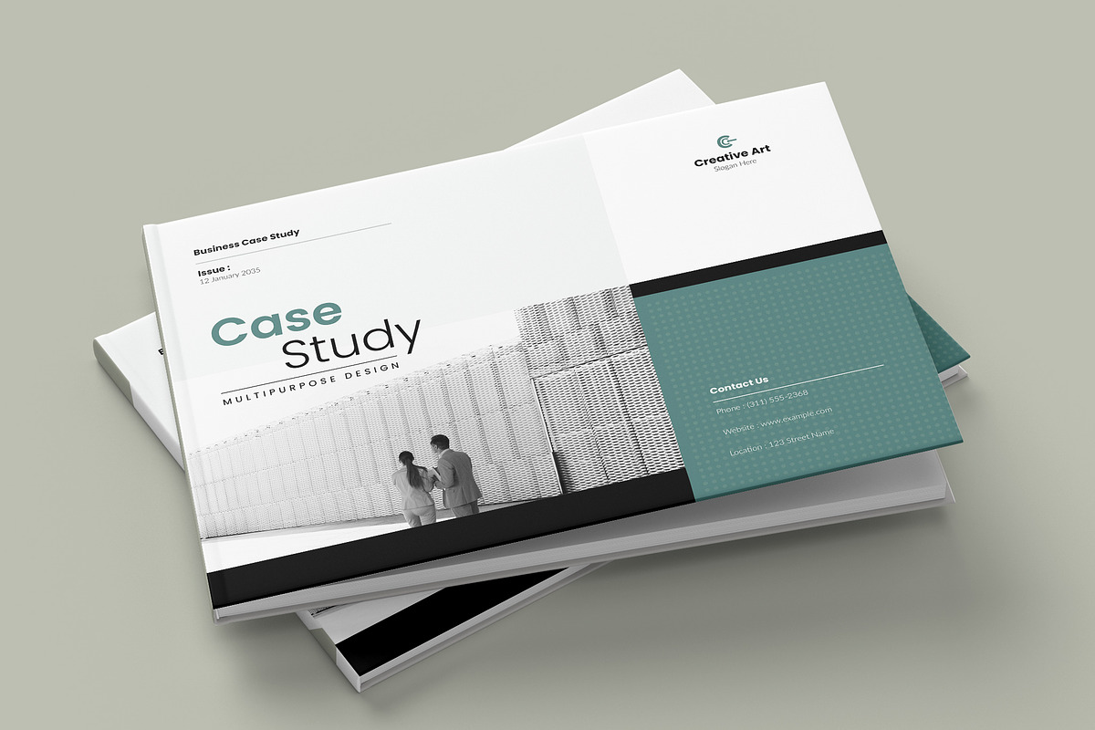 Case Study Canva Brochure Landscape, a Brochure Template by NorthPeak (Photo 8 of 10)