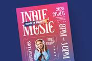 Indie Music Flyer, a Flyer Template by MMPixelCraft (Thumbnail 2 of 4)