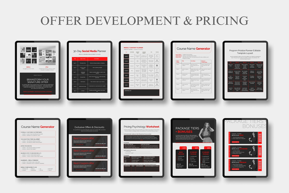 110 pages Ebook & Workbook Canva, a Magazine Template by TheBrightGrap (Photo 11 of 17)