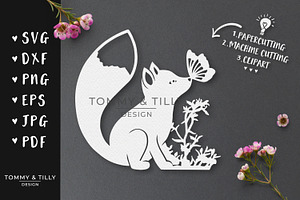 Little Woodland Fox - Cut File 