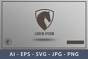 Stylized Horse Head Shield Logo, a Branding & Logo Template by Saba Vector (Thumbnail 3 of 3)