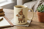 Capybara eating pizza skateboarding, an Animal Illustration by Vectorlina (Thumbnail 4 of 4)