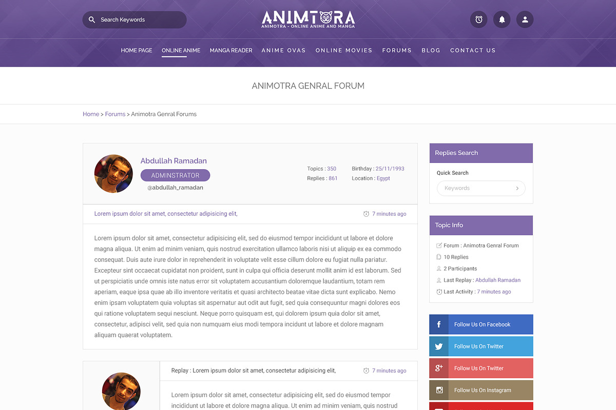 Animotra - Online Anime HTML+PSD, a Templates & Theme by Phenix Themes (Photo 9 of 15)