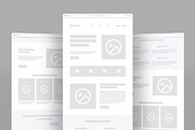 Landing Page Wireframe Template, a Landing Page Template by ContestDesign (Thumbnail 1 of 6)