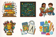 School Clipart PNG Bundle, a Transportation Illustration by Digital Artistic99 (Thumbnail 2 of 9)