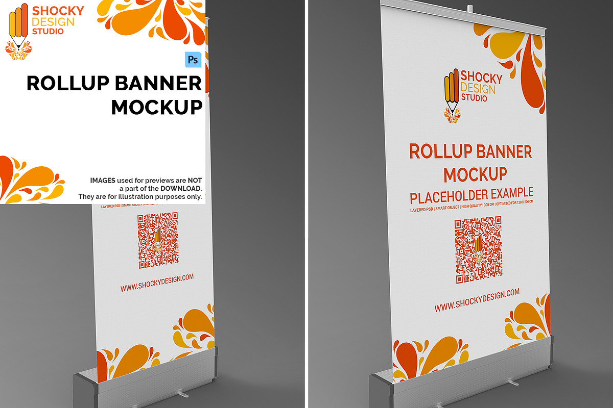Rollup Banner Mockup, an Advertising Mockup by Shocky Design Studio (Photo 1 of 5)