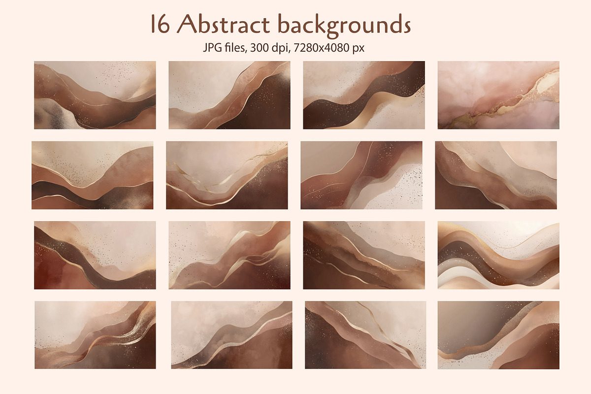 Mocha Mousse Abstract Backgrounds, a Background Graphic by ArtIrisArt (Photo 2 of 6)