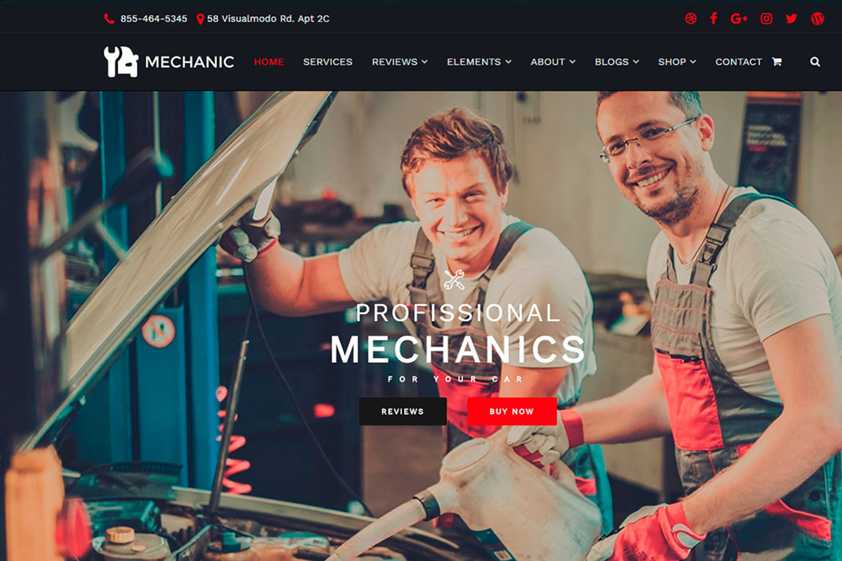 Mechanic Auto Repair WordPress Theme preview 6