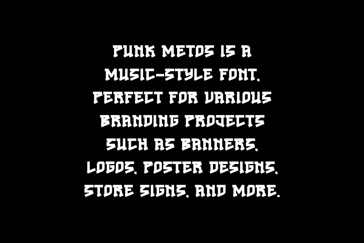 Punk Metos - Music Font, a Slab Serif Font by Iqsiart Studio (Photo 5 of 7)