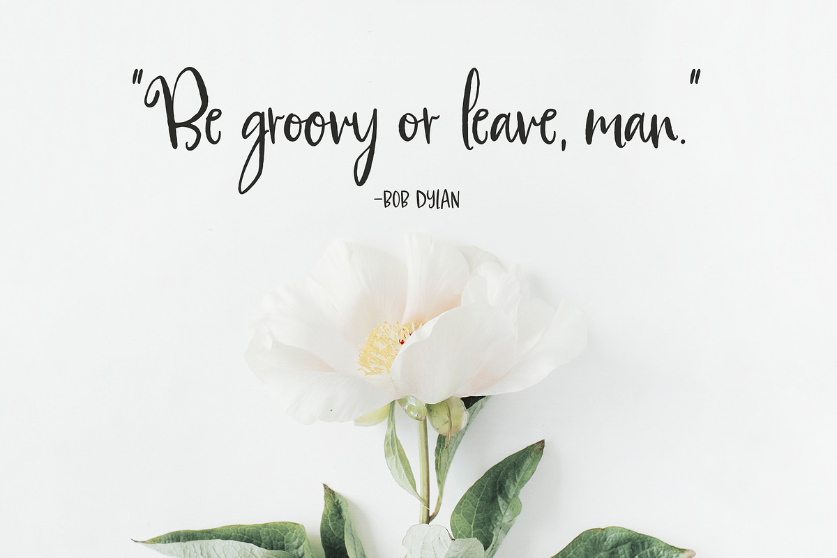 Moonflowers Font Family, a Script Font by Callie Rian & Co. (Photo 11 of 14)