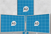 Sign Holder & Poster Stands Mockups, a Print Template by Kongkow (Thumbnail 2 of 8)