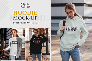 Hoodie Mock-Up Street Fashion Vol.4