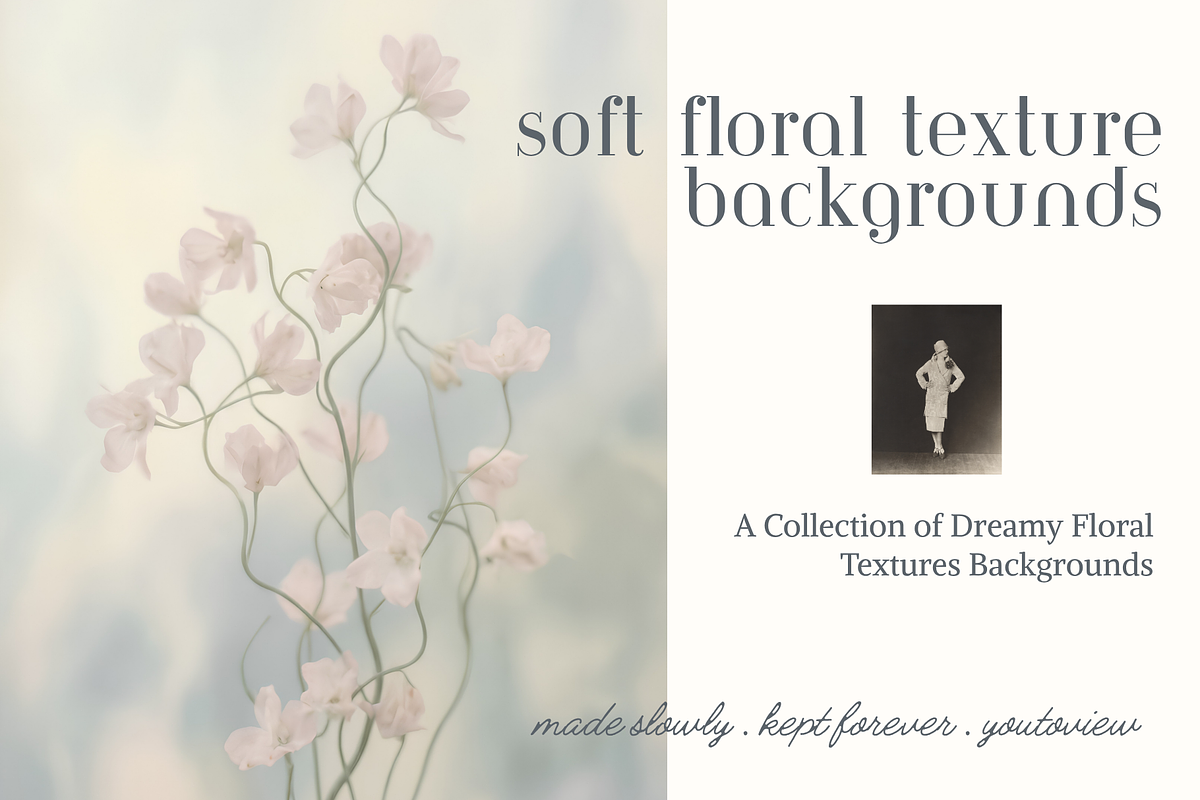 Soft Floral Texture Backgrounds, a Background Graphic by youtoview (Photo 9 of 19)