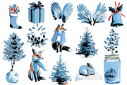 Watercolor Christmas Decor Clipart, an Illustration by Designworld (Thumbnail 2 of 5)