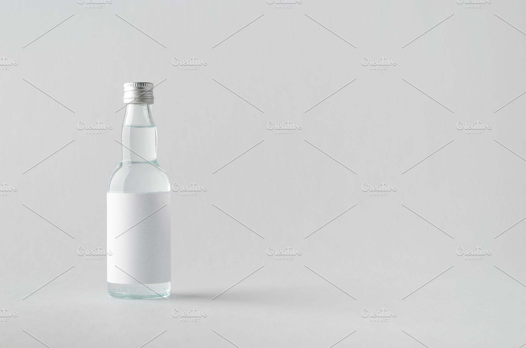 Miniature spirits liquor mockup JPEG, a Food & Drink Photo by Shablon