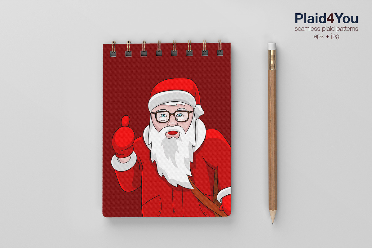Santa New Look Vector Illustration, a Decorative Illustration by Plaid4You (Photo 5 of 5)