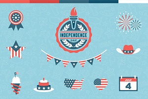 Independence day Pack 1, an Object Graphic by Scredeck