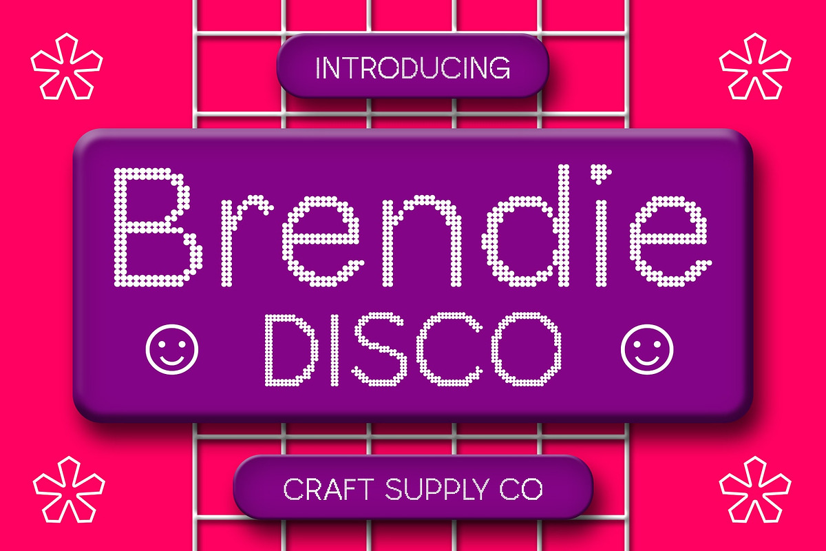 Brendie Disco, a Sans Serif Font by Craft Supply Co. (Photo 1 of 8)