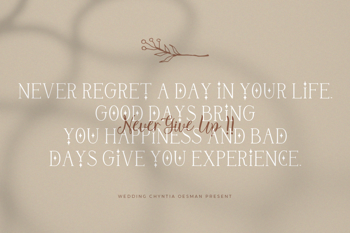 Wedding Chyntia Oesman, a Handwritten Font by Struggle Studio (Photo 3 of 13)