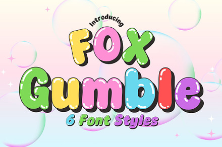 Fox Gumble : 6 Font Style, a Handwritten Font by Fox7 By Rattana