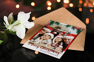 Christmas Postcard Template 5x7 V8