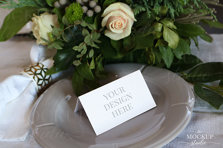Rustic Place Card Mockup
