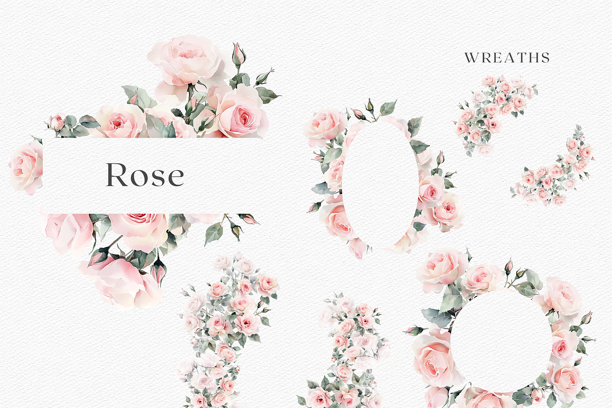 Rose Riviere - Watercolor Floral, a Decorative Illustration by ThaismotaCreativeCo (Photo 6 of 9)
