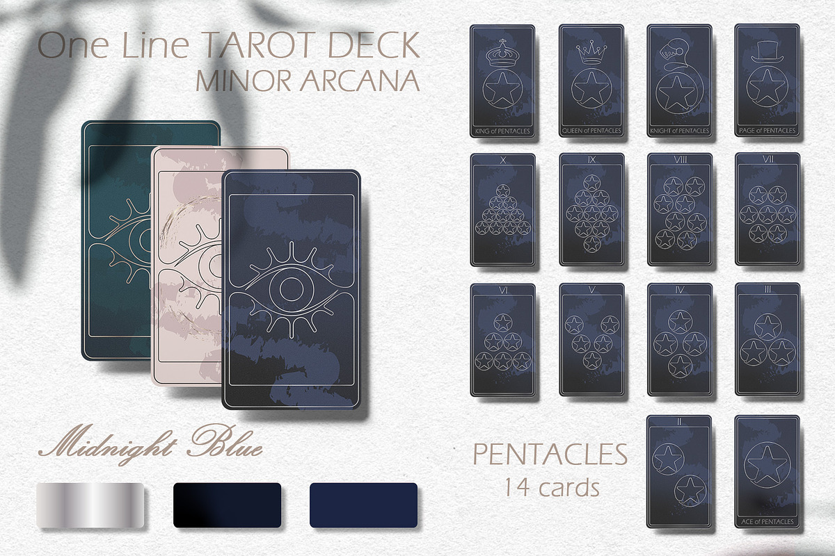 ONE LINE Tarot Deck - 3 colors, an Illustration by Evgenia Pichkur (Photo 14 of 19)