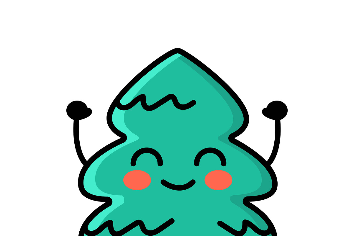 Christmas emoticons., an Emoji Icon by Backwoods_studio (Photo 14 of 21)