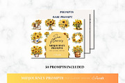 Sunflower Clipart Midjourney Prompt, a Decorative Illustration by ClipCraft (Thumbnail 2 of 9)